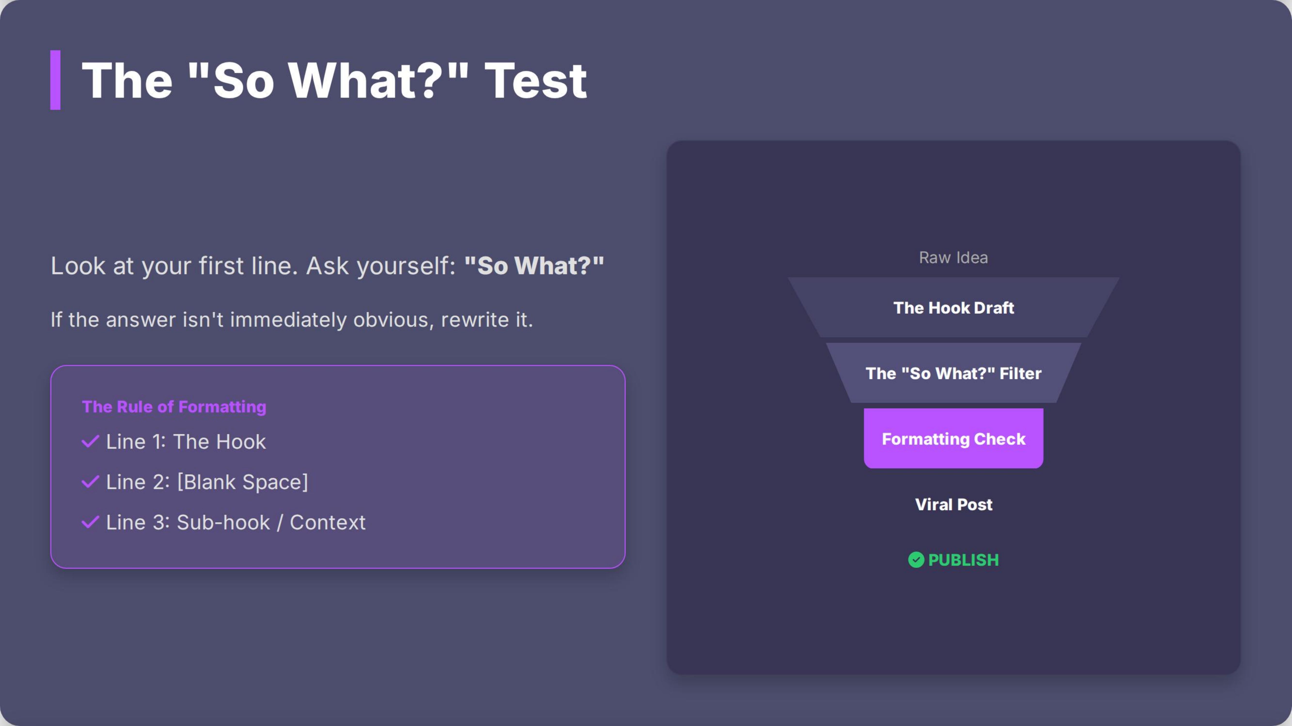 The So What? Test